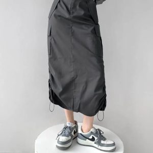 Jupe parachute avec fente à l’arrière