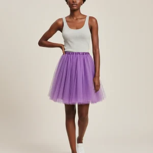 Jupe Patineuse Tulle Violette Chic