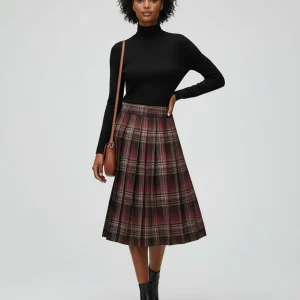 Jupe Patineuse Plissée Écossaise
