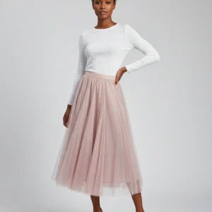 Jupe Patineuse Rose Tulle Élégante