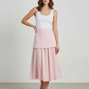 Jupe Patineuse Rose Plissée Élégante