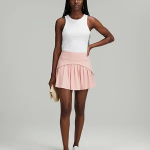 Jupe Patineuse Rose Plissée