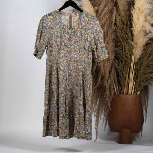 Robe imprimée verte