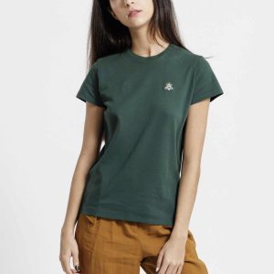 T-shirt femme à col rond – Vert Empire