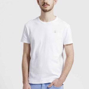 T-shirt homme à col rond – Blanc