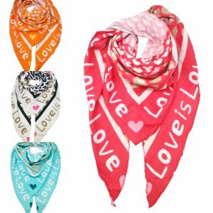 Echarpe love gaze de coton
