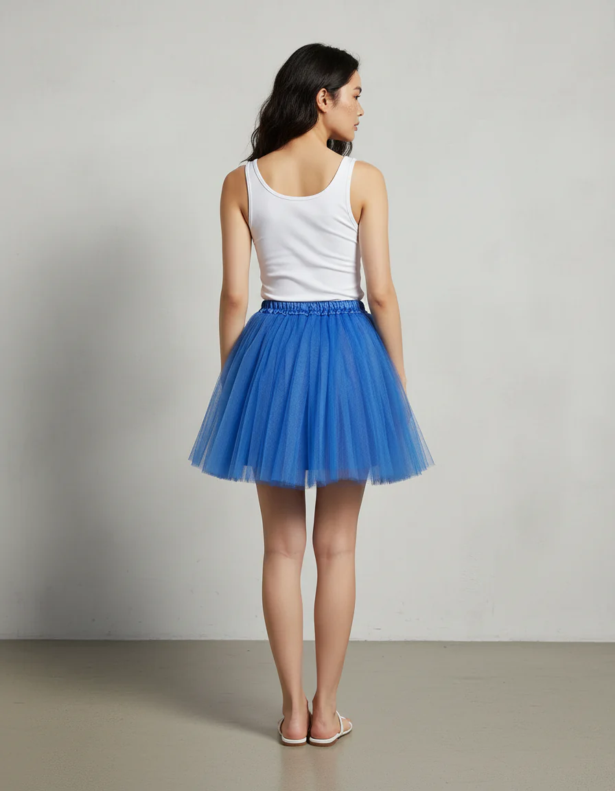 Jupe Patineuse Bleu Roi – Image 2