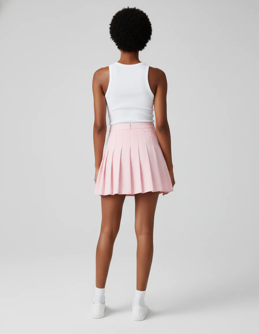 Jupe Patineuse Rose Poudré – Image 2