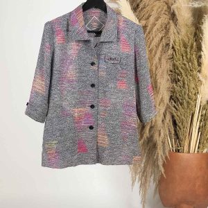 Chemise a motif grise