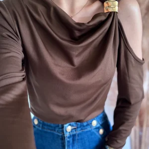 TOP ASYMÉTRIQUE - CHOCO