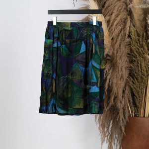 Jupe mi-longue verte