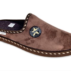 Mules classiques “La Maison de l’Espadrille” – homme – marron – “modèle Grégory 6865” – semelles caoutchouc antidérapantes – 40 – 41 – 42 – 43 – 44 – 46