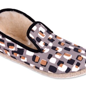 Charentaises de “l’Atelier Charentaises” – femme – “modèle Eva” – semelles feutre avec protection crêpe – fourré laine – TAILLES 35 -36 – 41