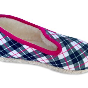 Charentaise “Chausse Mouton” – femme – gris « modèle Melrose » – semelle feutre – intérieur fourré laine – TAILLE 38