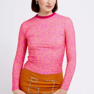 Top manches longues à motif