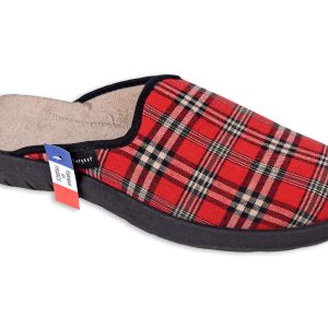 Mules “Fargeot” – Homme – “modèle Peps” – rouge – semelles caoutchouc antidérapantes – TAILLES 41 – 42 – 44 – 45