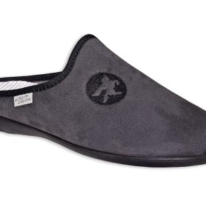 Mules classiques “La Maison de l’Espadrille – homme – “modèle Raphaël 2495” – Gris – semelles caoutchouc antidérapantes – TAILLES 39 – 40 – 41 – 44