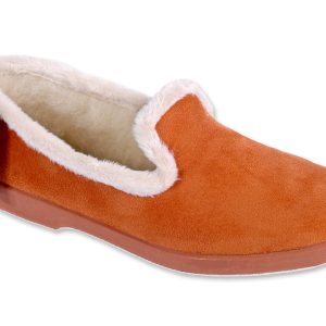 Chaussons “La Maison de l’Espadrille” – femme – orange – “modèle Tatiana 7635” – semelles caoutchouc antidérapantes – TAILLES – 35 – 36 – 38 – 41 – 42