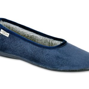 Ballerines – “La maison de l’Espadrille – femme – velours – marine – “modèle Pascaline 6192” – tissus très souple – intérieur tissus très doux – semelles caoutchouc antidérapantes – doublé tissu velours – TAILLES 37 à 41