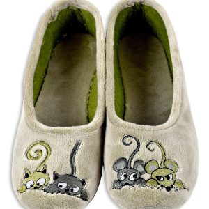 Ballerines – “La maison de l’Espadrille – femme – velours – pistache – “modèle Magali 6046” – tissus très souple – semelles caoutchouc antidérapantes – TAILLES 37 – 38 – 39