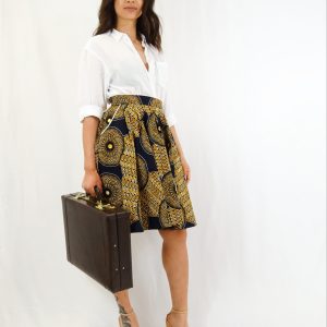 JUPE WAX ORANGE Ely « PRISCI »