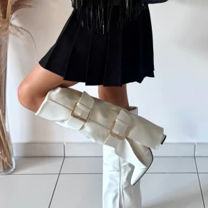 BOTTES A BOUCLES - BLANCHES