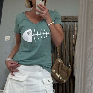 T-shirt cds celadon