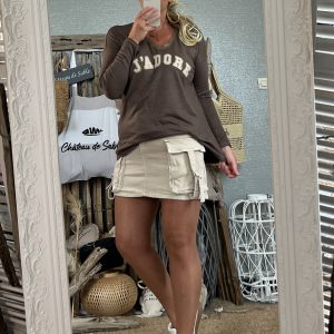 Pull fin j’adore choco
