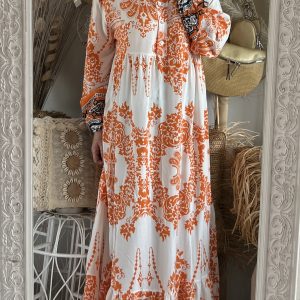 Robe oversize cds orange marine