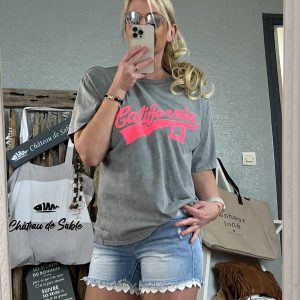 T-shirt California gris