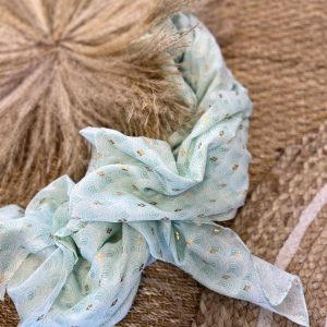 Echarpe CDS céladon doré