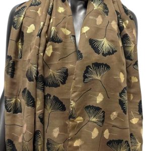 Écharpe caramel  doré