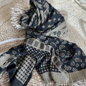 Echarpe CDS noire lurex