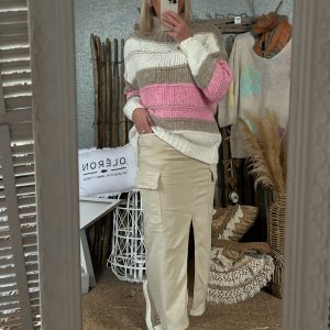 Jupe cargo beige