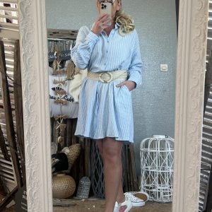 Robe tunique bleue