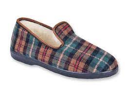 Chaussons JEVA ECOSSAIS 2 – homme – “bronze” – fourrés laine – semelles caoutchouc antidérapantes – TAILLE 44