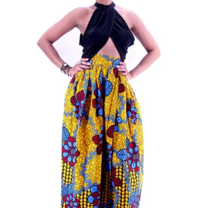 Jupe longue wax Ayélévi