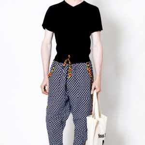 Pantalon sarouel « Edem » en wax mixte