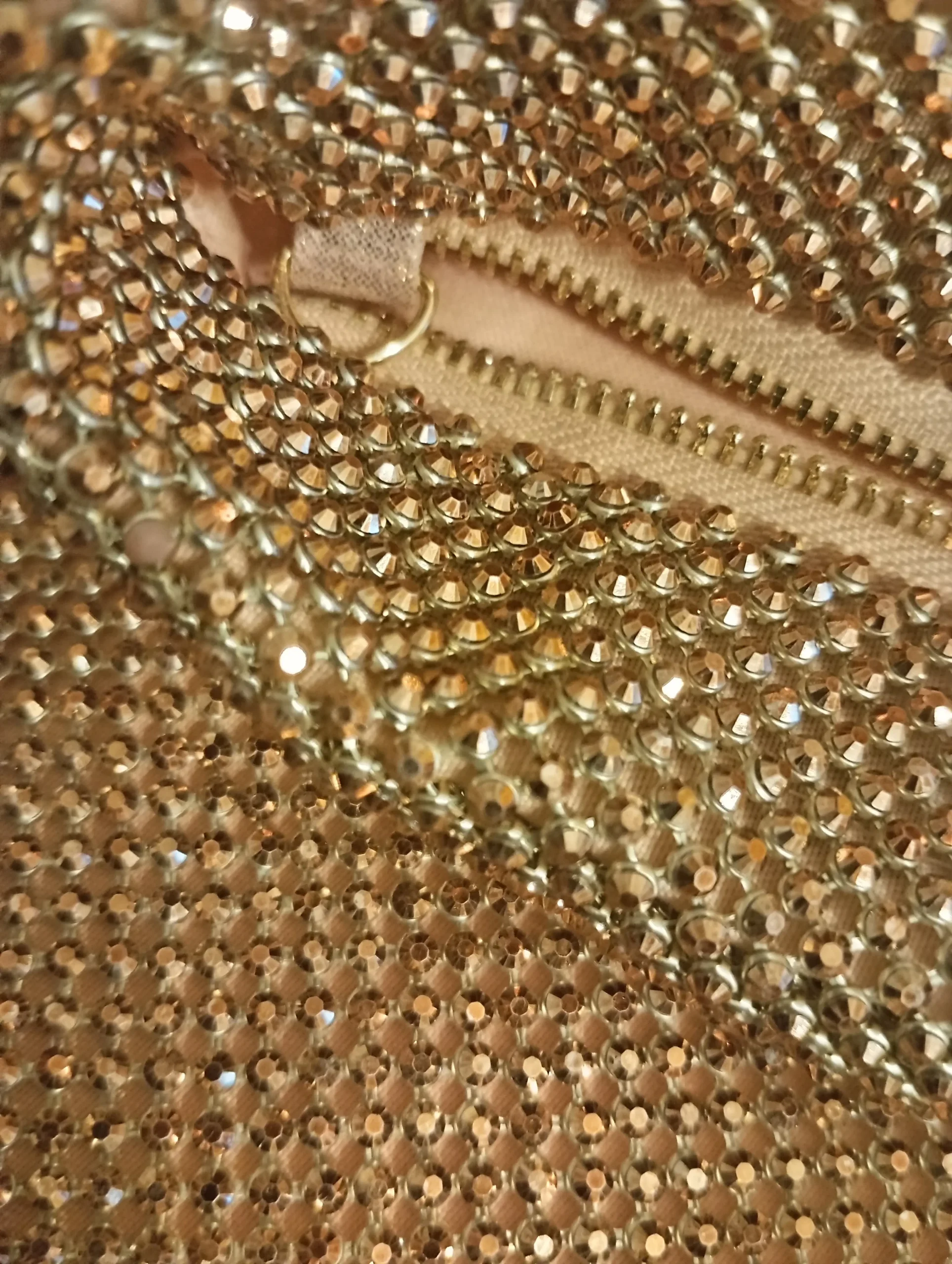 Pochette de Soirée Flexible Polyvalente- Sac à Main- Strass Chocolat – Image 2