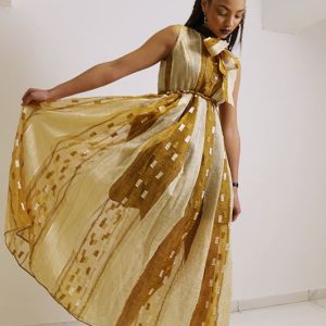 Robe en wax de cocktail « Marie claire »