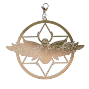 Pendentif argenté Rosa