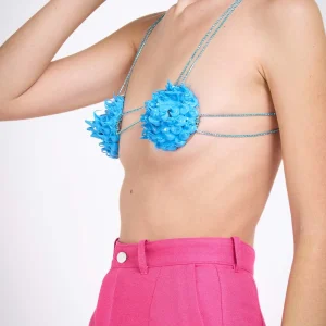 Soutien gorge bijoux turquoise