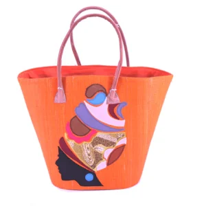 Sac en wax Mama Africa orange