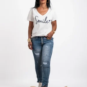 Jeans bleu effet déchiré Milo