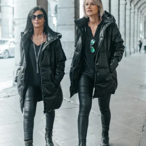 Doudoune longue noire Juliette