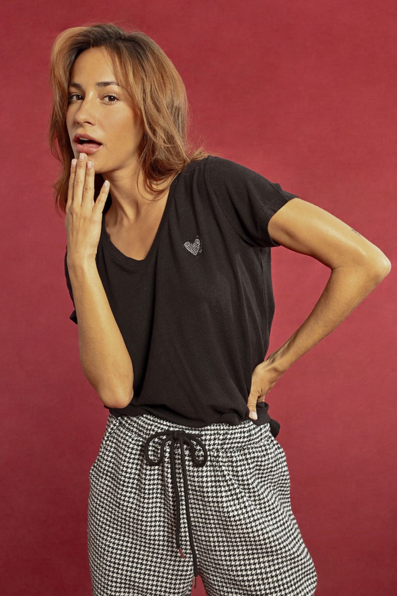 T-shirt encolure V