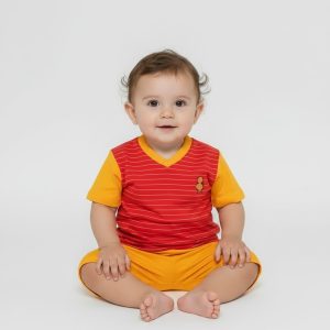 Tenue Marine Bébé Espérance – T-shirt + Short Coton 2025