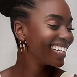 Boucles d’oreilles tribal wax