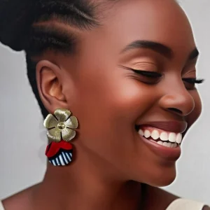 Boucles d’oreilles fleurie love