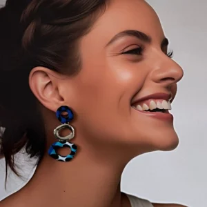 Boucles d’oreilles disque wax